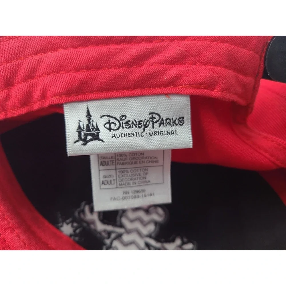 Disney Parks Mickey Mouse Magic Logo Snapback Hat Cap Cotton Men Women Red Black